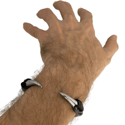 Black bracelet with spikes-CASPER DIY-APOC STORE