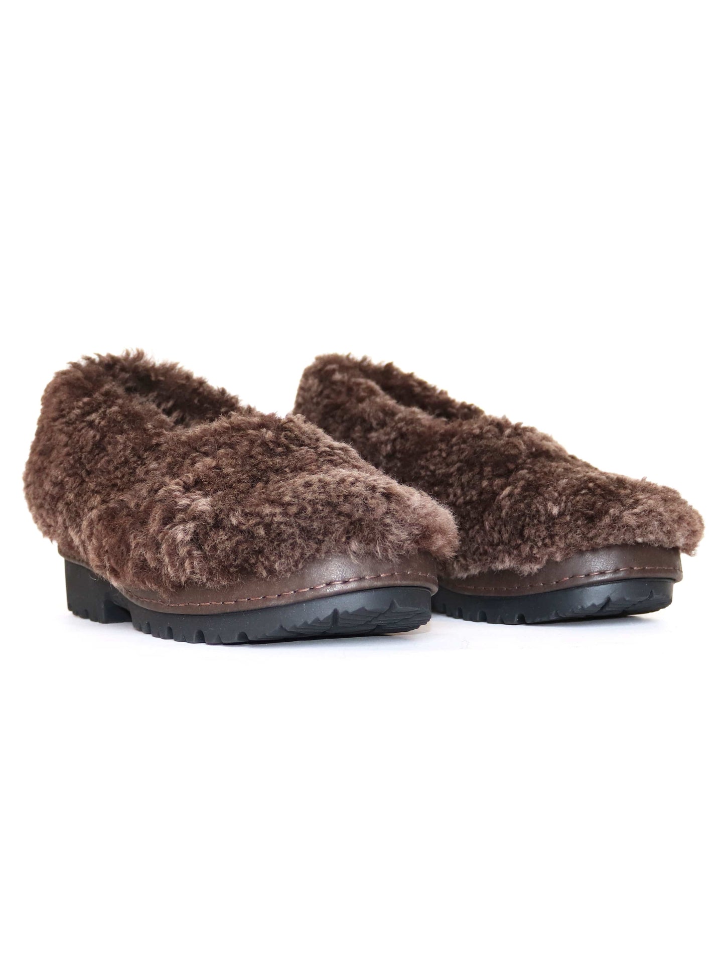 Brown Fur Shoes-Hernán Guardamagna-APOC STORE