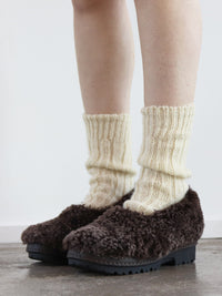 Brown Fur Shoes-Hernán Guardamagna-APOC STORE