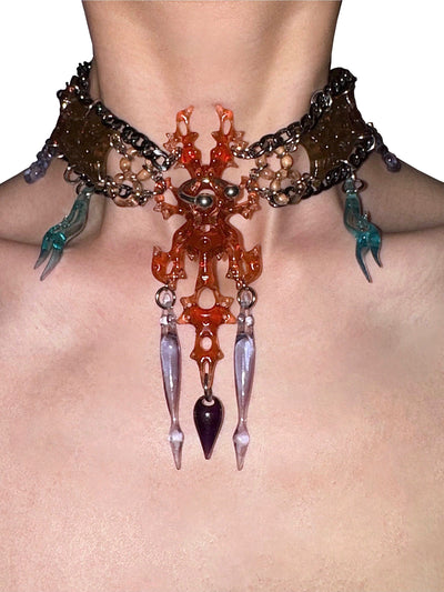 brown sugar hare bone neceklace brown-886lab-APOC STORE