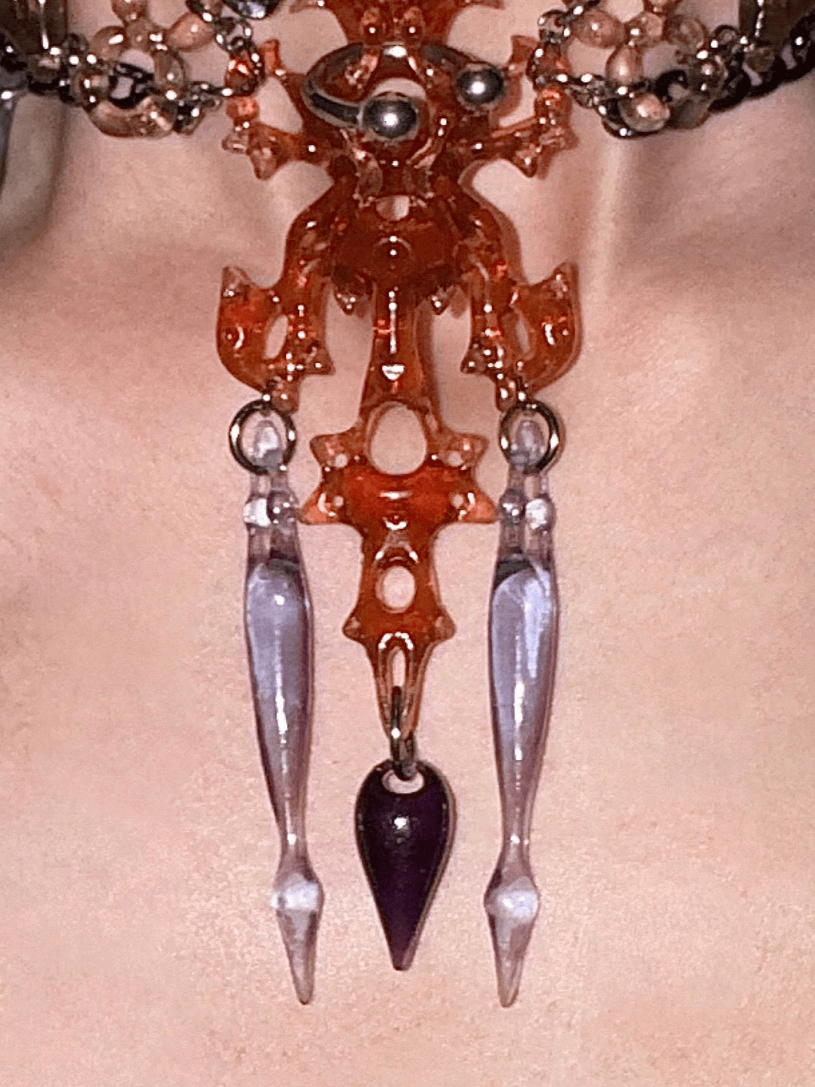 brown sugar hare bone neceklace brown-886lab-APOC STORE