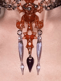 brown sugar hare bone neceklace brown-886lab-APOC STORE