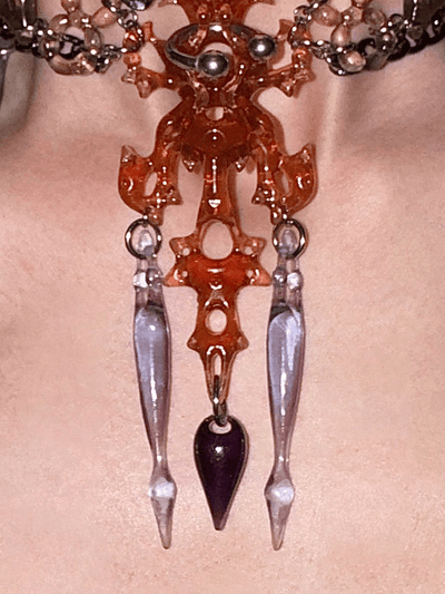 brown sugar hare bone neceklace brown-886lab-APOC STORE