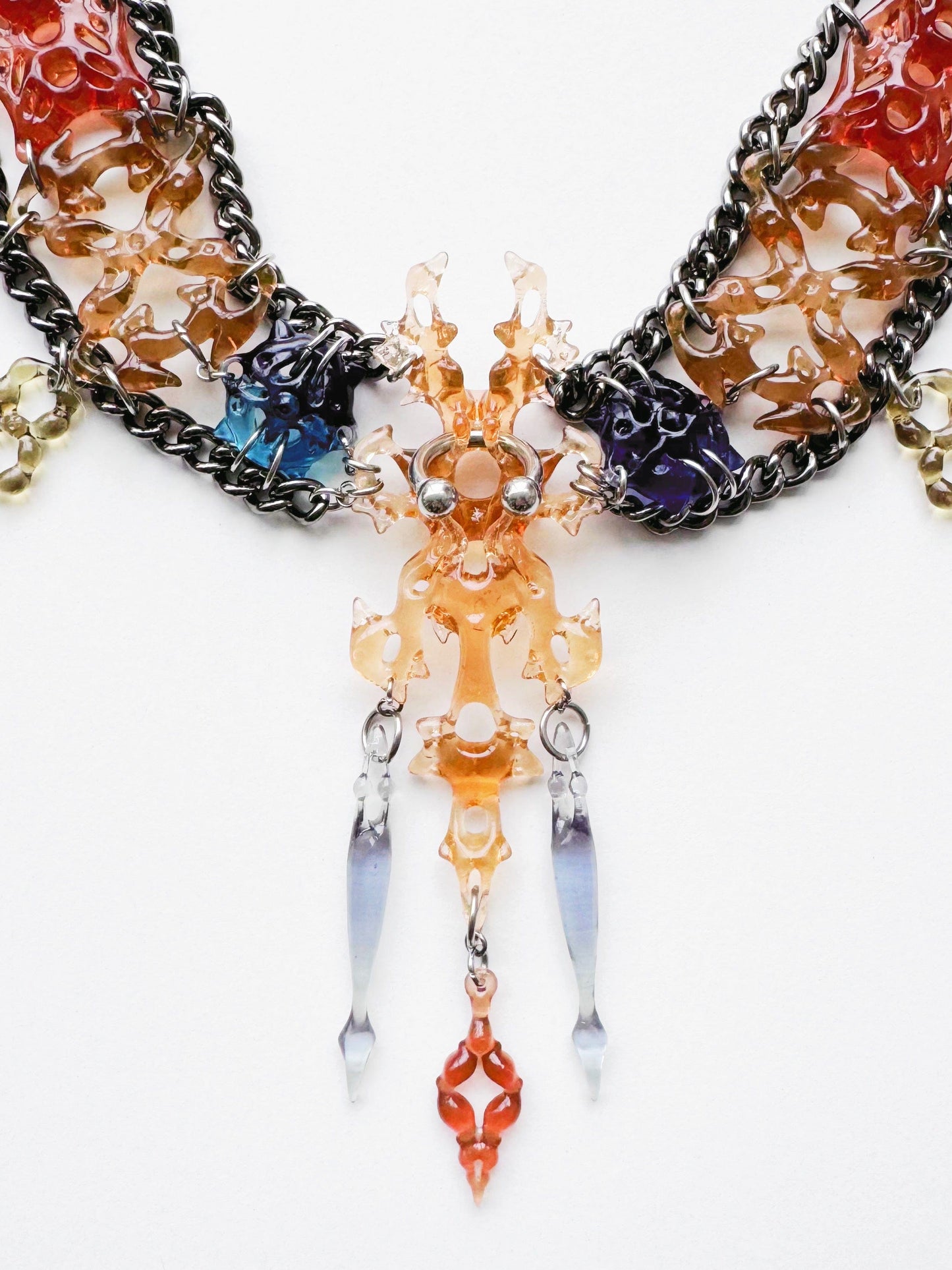 Hare bone necklace Light-886lab-APOC STORE