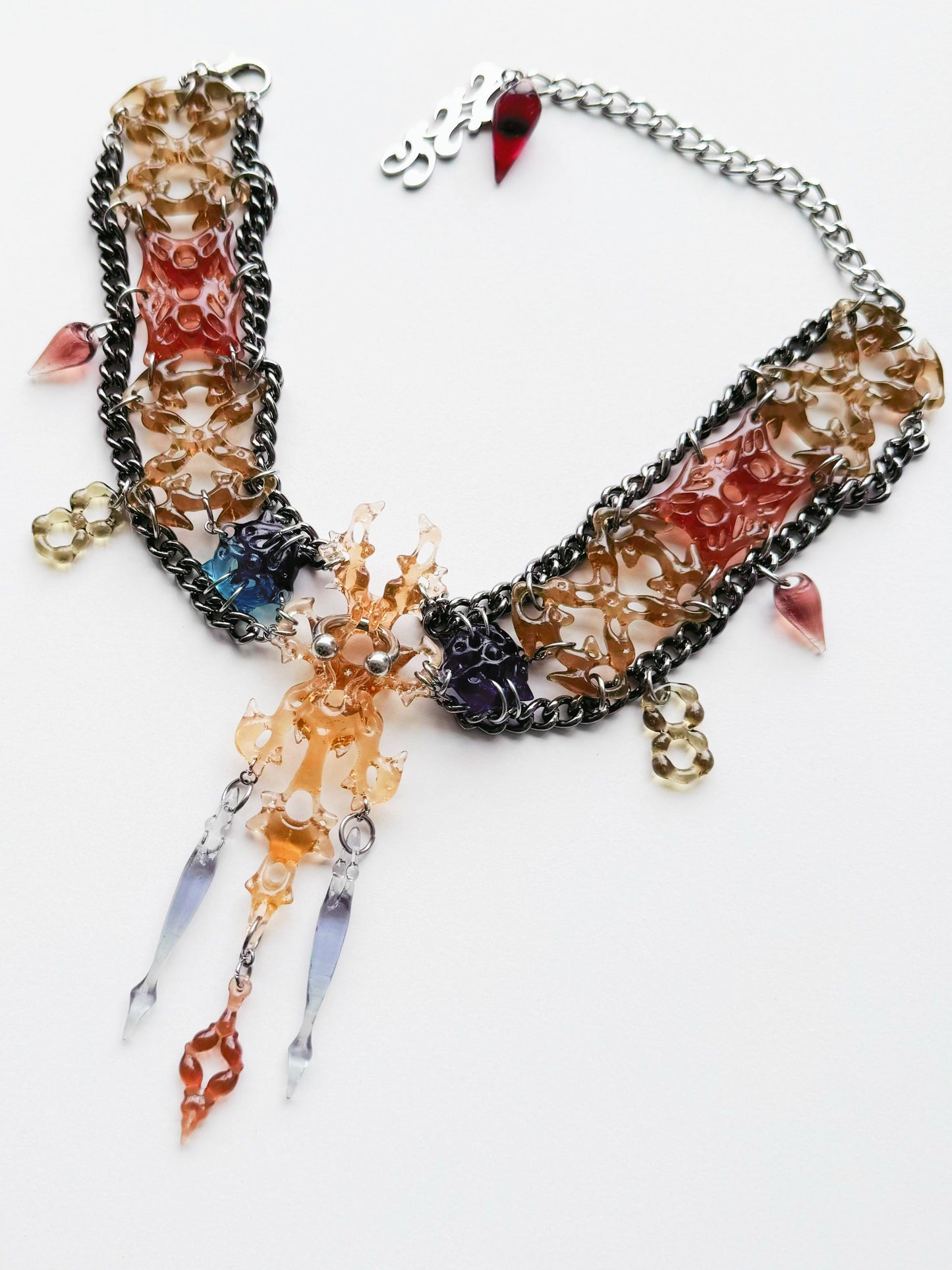 Hare bone necklace Light-886lab-APOC STORE