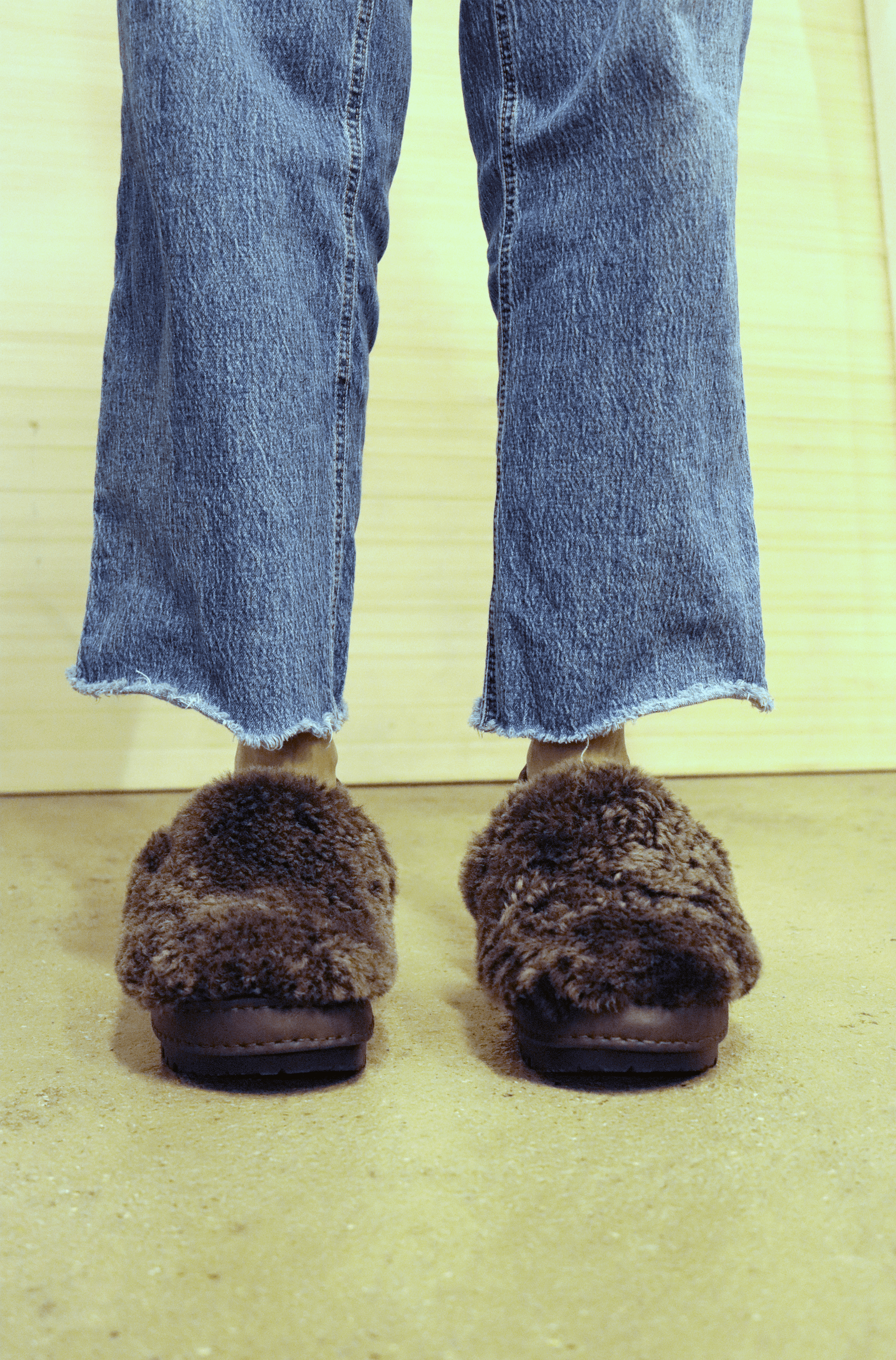 Brown Fur Mules-Hernán Guardamagna-APOC STORE