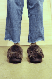 Brown Fur Mules-Hernán Guardamagna-APOC STORE