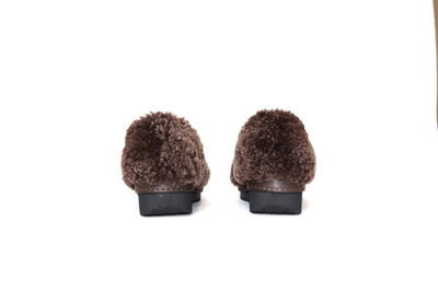 Brown Fur Shoes-Hernán Guardamagna-APOC STORE