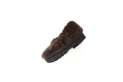 Brown Fur Shoes-Hernán Guardamagna-APOC STORE