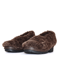 Brown Fur Shoes-Hernán Guardamagna-APOC STORE