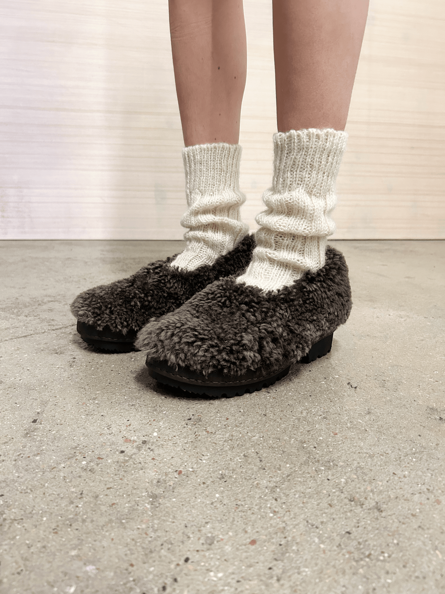 Brown Fur Shoes-Hernán Guardamagna-APOC STORE