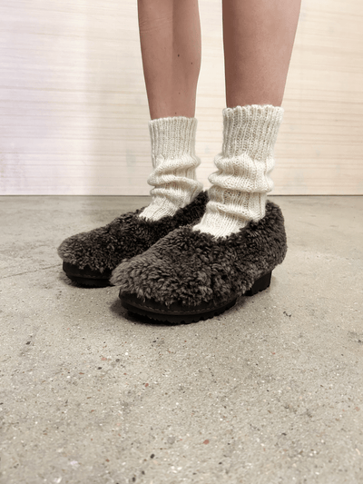 Brown Fur Shoes-Hernán Guardamagna-APOC STORE