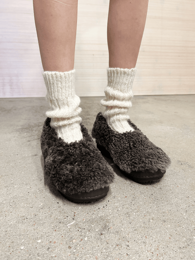 Brown Fur Shoes-Hernán Guardamagna-APOC STORE