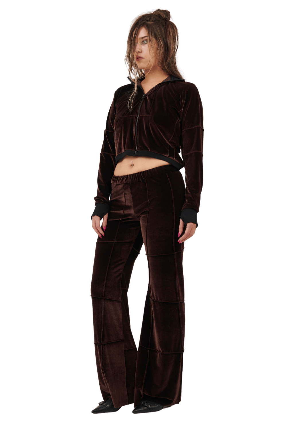 Spider Pant - Brown (Flare)