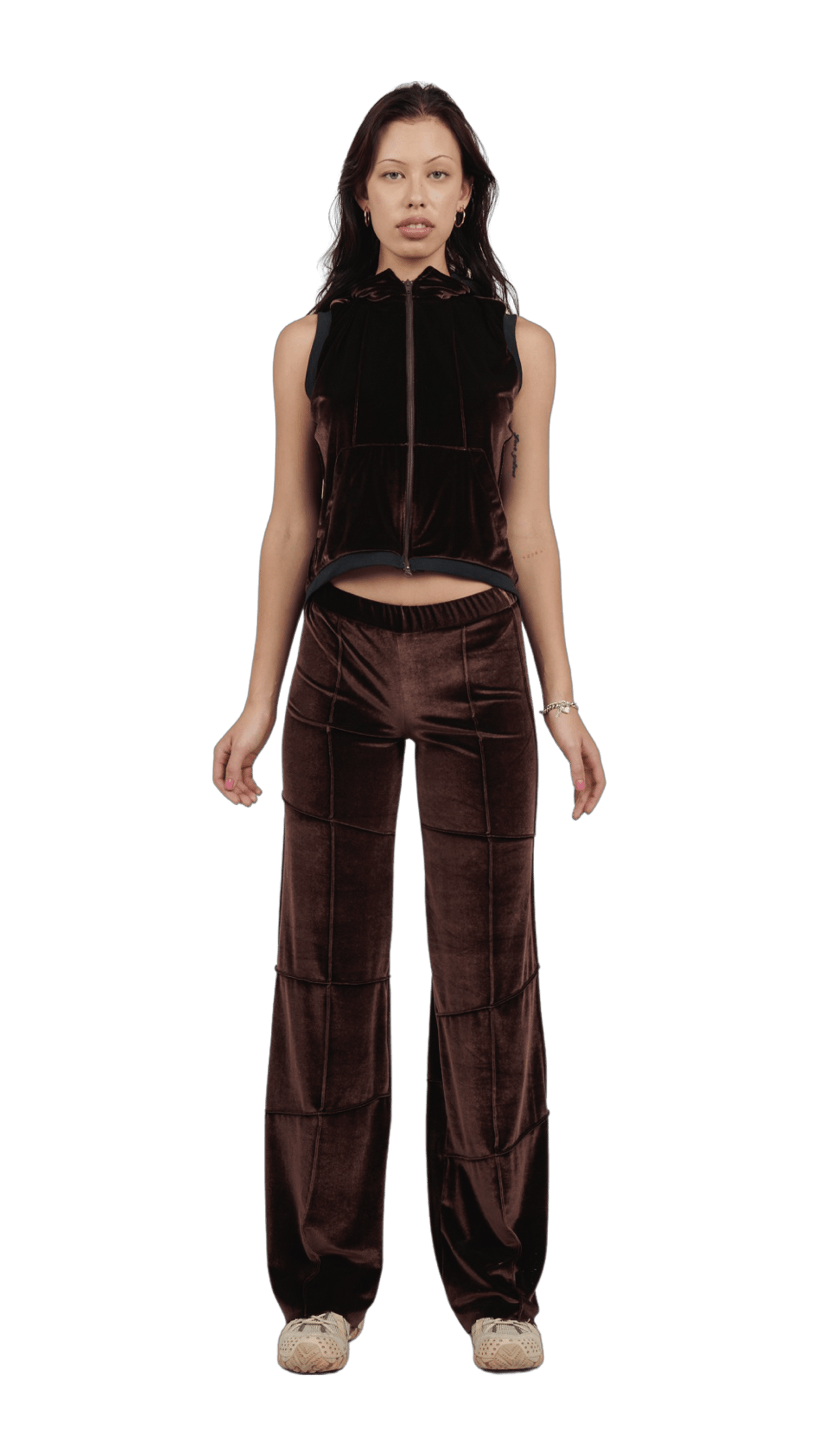 Spider Pant - Brown (Straight)-Karlaidlaw-APOC STORE