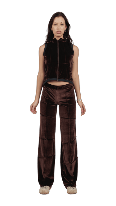 Spider Pant - Brown (Straight)-Karlaidlaw-APOC STORE