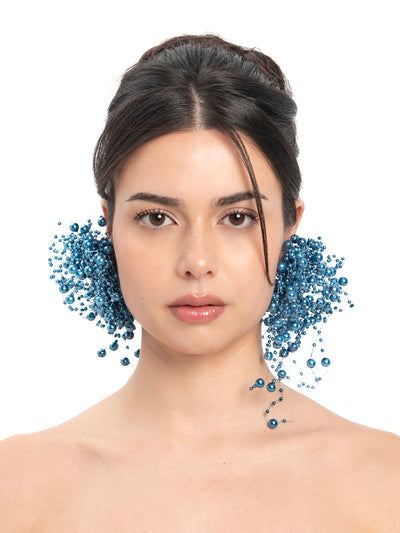 Bubble Bath Earrings - Petroleum Blue-1CONCEPT-APOC STORE