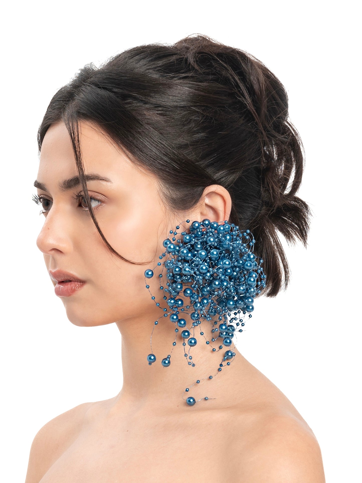 Bubble Bath Earrings - Petroleum Blue-1CONCEPT-APOC STORE