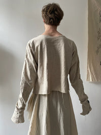 hythe linen top-Snake Divine-APOC STORE