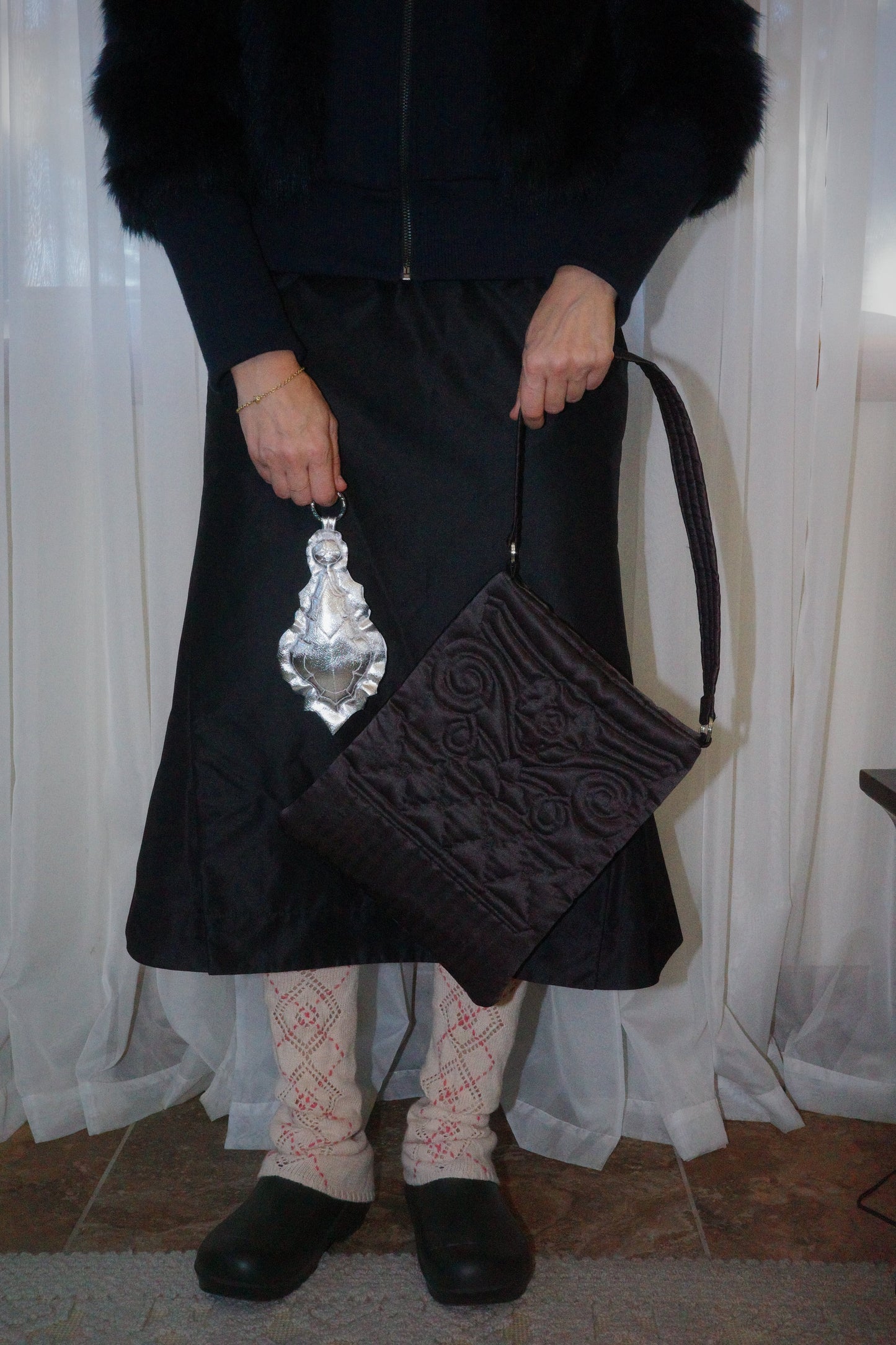 CHANDELIER KEYCHAIN SILVER-Fior di Latte-APOC STORE