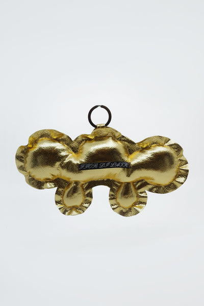 CORNER FLOWER KEYCHAIN GOLD-Fior di Latte-APOC STORE