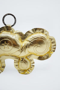 CORNER FLOWER KEYCHAIN GOLD-Fior di Latte-APOC STORE