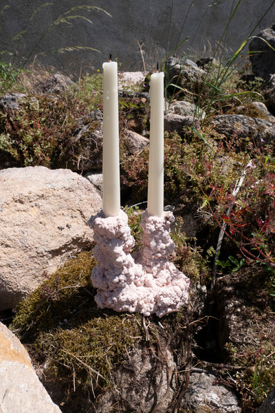 1 of 1 Double-candle pink-Elissa Lacoste-APOC STORE