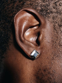 Princess-Cut Fake diamond Stud Large-MQT-APOC STORE