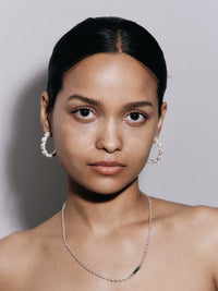 Solid stone hoops - textured large-MQT-APOC STORE