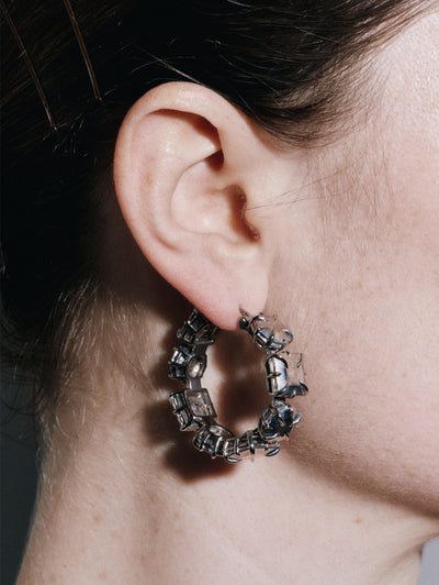 Solid stone hoops - polished large-MQT-APOC STORE