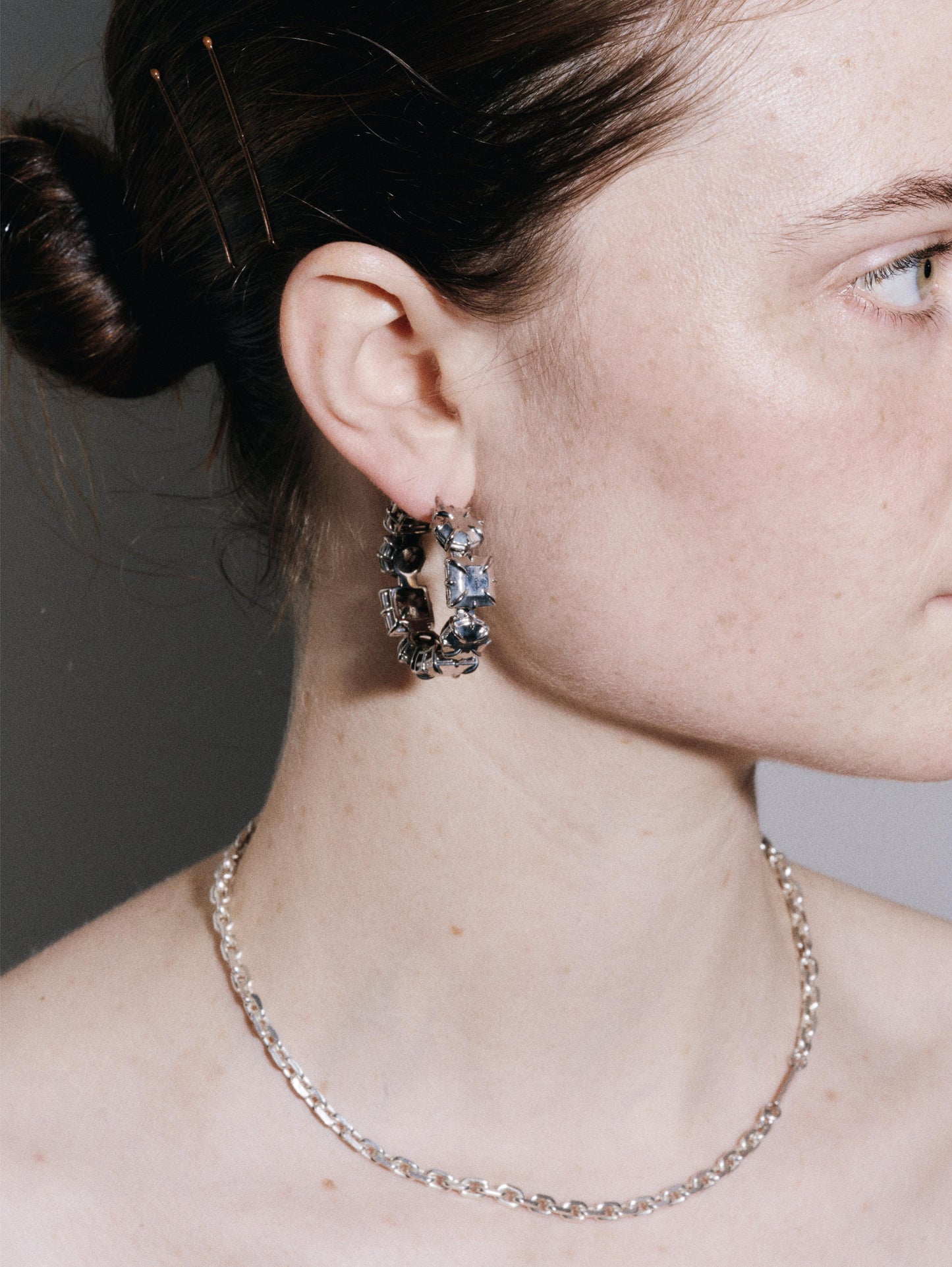 Solid stone hoops - polished large-MQT-APOC STORE