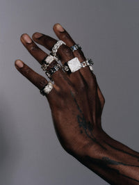 Phat loose link pinky ring - textured-MQT-APOC STORE