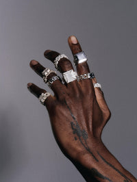 Phat pinky ring - textured-MQT-APOC STORE