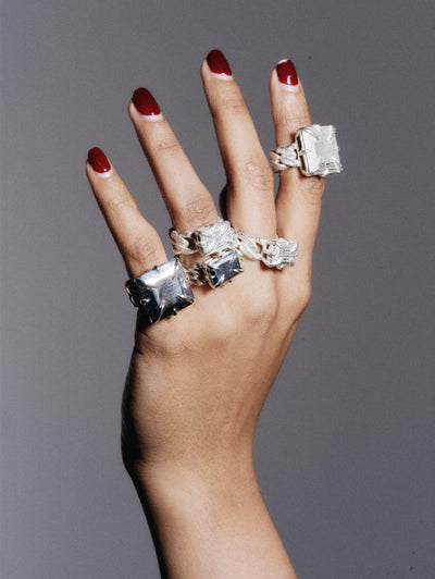 Phat pinky ring - textured-MQT-APOC STORE