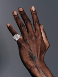 Phat pinky ring - textured-MQT-APOC STORE