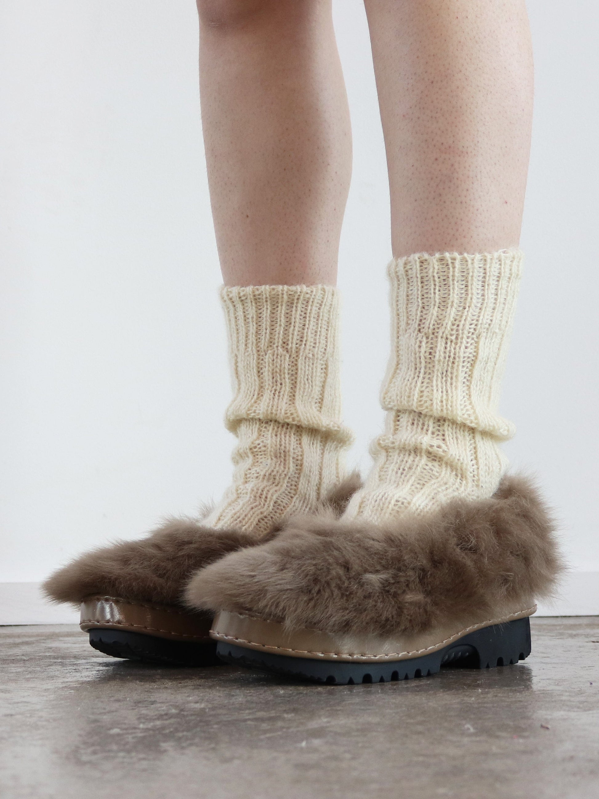 Caramel Fur Shoes-Hernán Guardamagna-APOC STORE