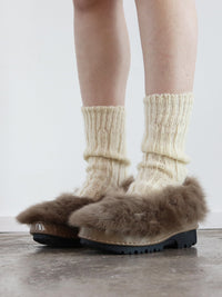 Caramel Fur Shoes-Hernán Guardamagna-APOC STORE