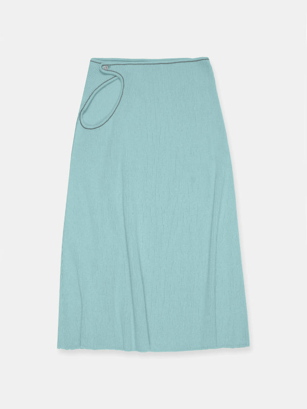 Score Knit Midi Skirt Celadon-René Scheibenbauer-APOC STORE