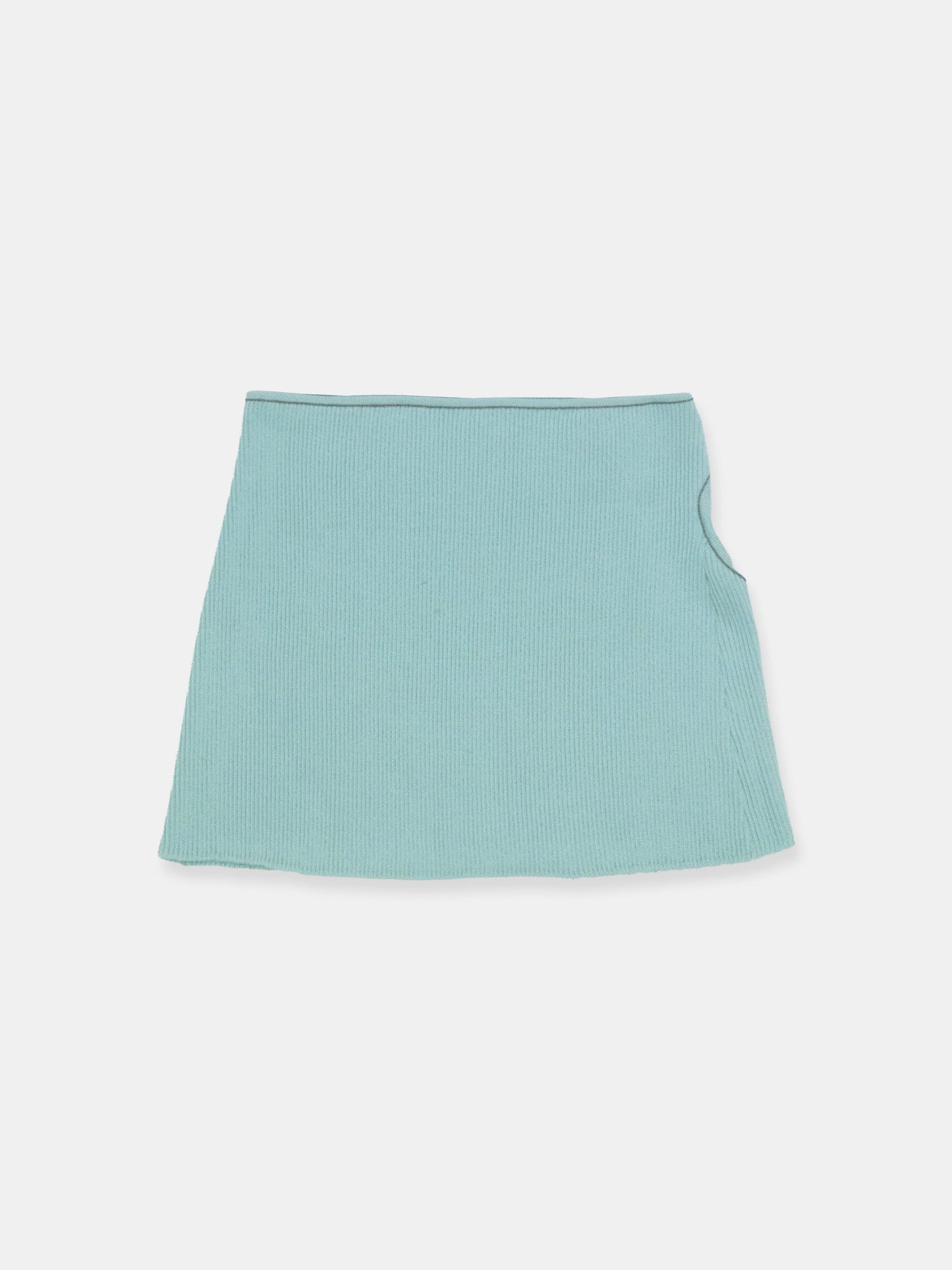 Score Knit Mini Skirt Celadon-René Scheibenbauer-APOC STORE