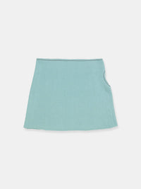Score Knit Mini Skirt Celadon-René Scheibenbauer-APOC STORE