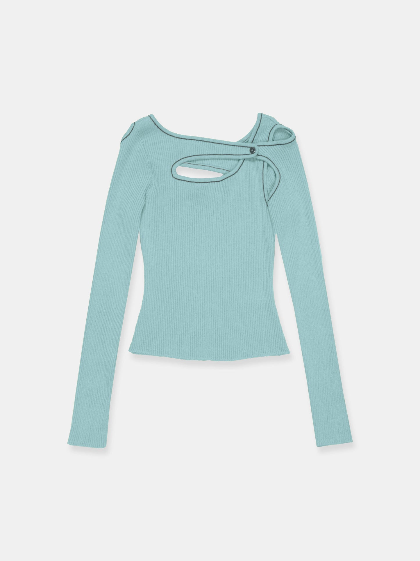 Score Knit Top Celadon-René Scheibenbauer-APOC STORE