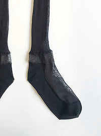 Black Monofilament Socks-Khanh Brice Nguyen-APOC STORE