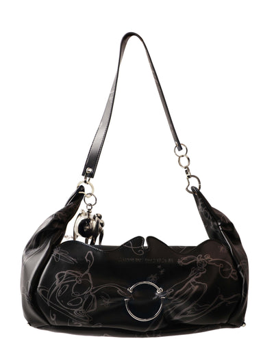 Charcoal charm bag-Gabrielle Rosenstein-APOC STORE