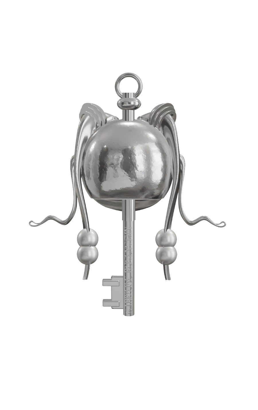 Key charm Silver-Gabrielle Rosenstein-APOC STORE