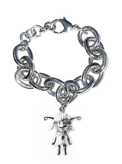 Lil charm bracelet Silver-Gabrielle Rosenstein-APOC STORE