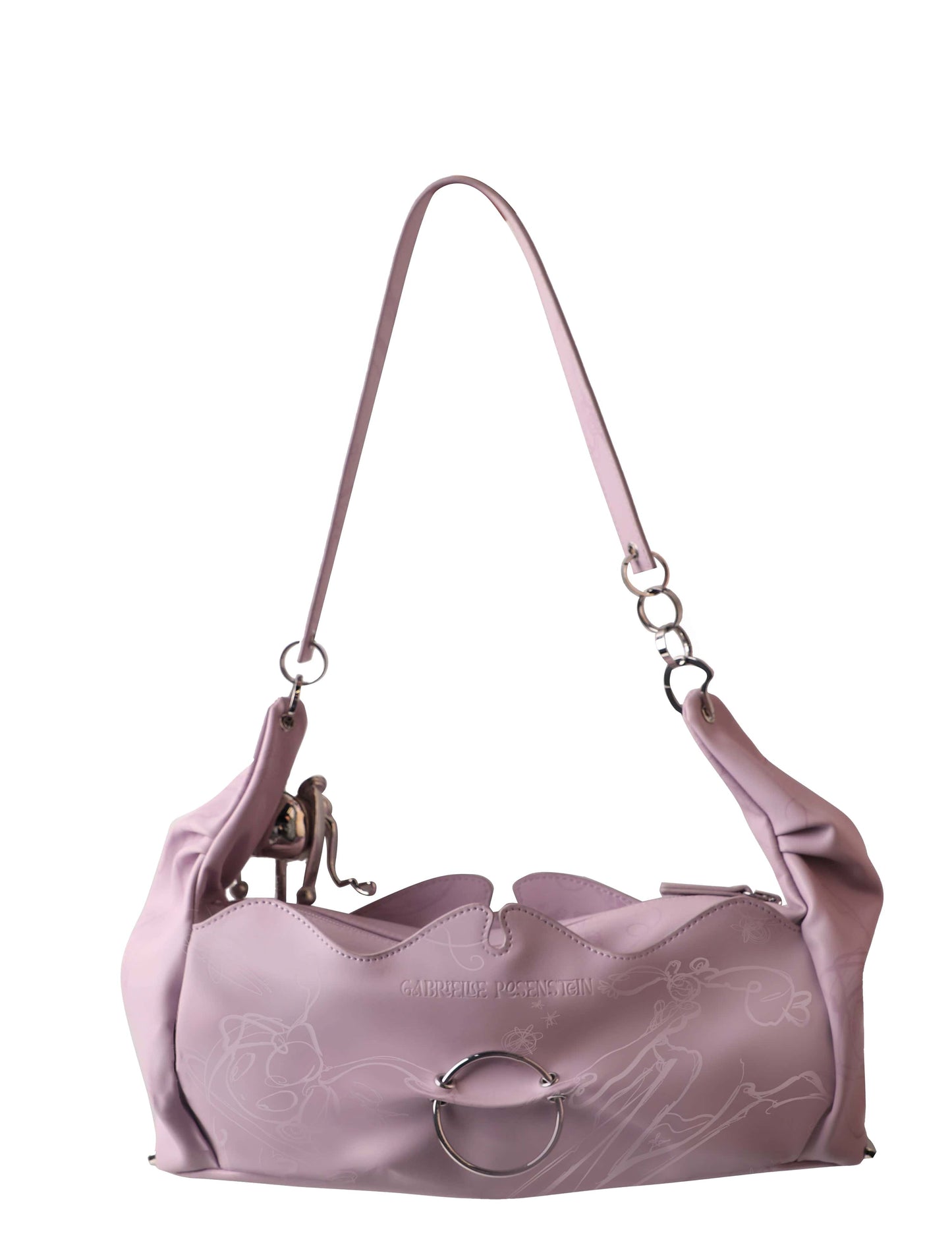 Lilac charm bag-Gabrielle Rosenstein-APOC STORE