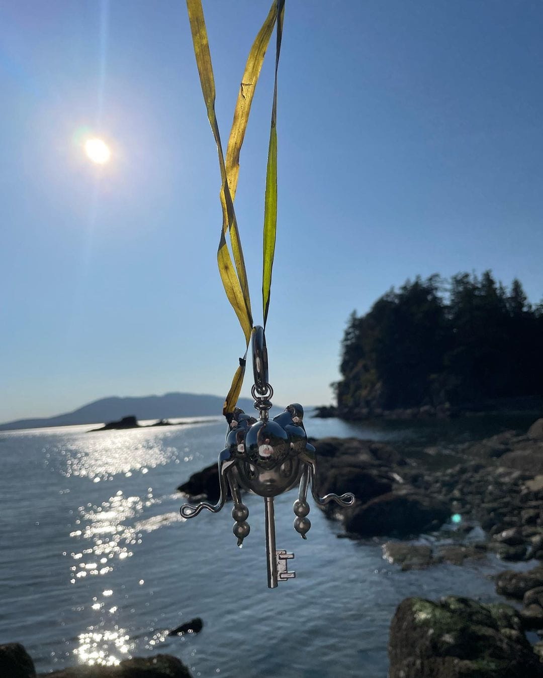 Key charm Silver-Gabrielle Rosenstein-APOC STORE