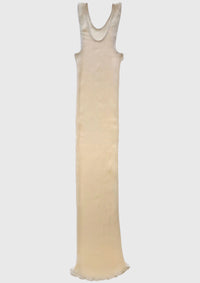 Monofilament Dress - Cream-Khanh Brice Nguyen-APOC STORE
