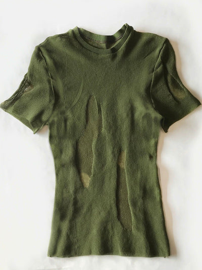 Moss Drop Stitch T-shirt-Khanh Brice Nguyen-APOC STORE