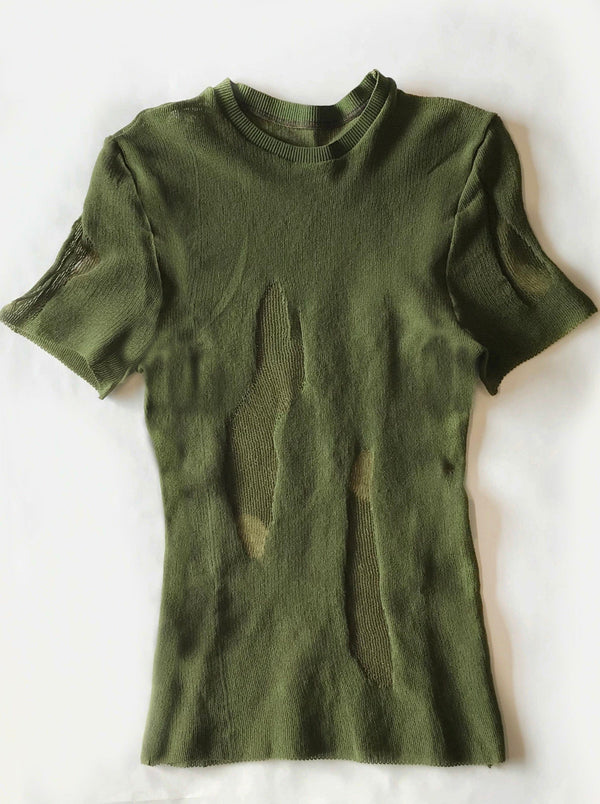 Moss Drop Stitch T-shirt-Khanh Brice Nguyen-APOC STORE